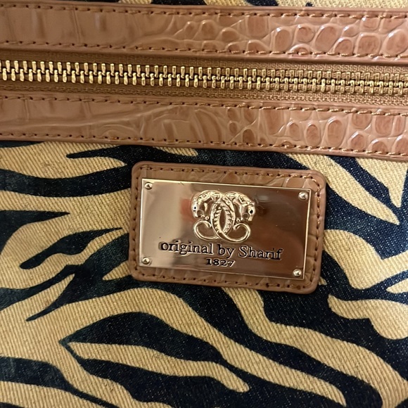 Vintage Sharif 1827 Bag/ Large Shoulder Bag with Several Materials & Patterns - Picture 3 of 12